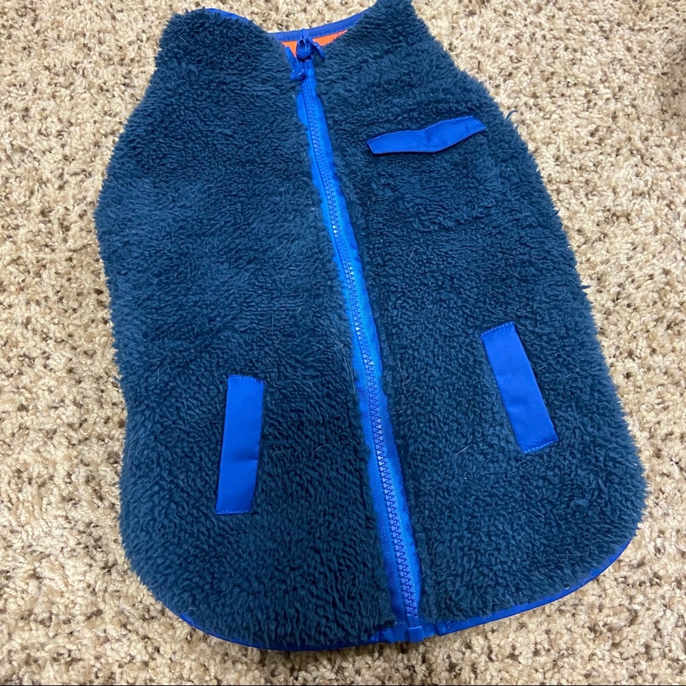 Broncos Dog Vest Medium with back Zipper